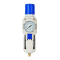 BLCH 1/2" NPT Air Compressor Filter - Air Pressure Regulator Filter Combo,Compressed Air Dryer AW4000-04 Semi-Auto Drain Poly Bowl Gauge 0-160 PSI 5μm