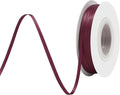 Wine Red Satin Ribbon 1/8" X 50 Yards Solid Color Double Faced Ribbons Perfect for Crafts Wedding Decor Bow Making Arts Sewing and More