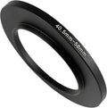 40.5-58mm Metal Step-Up Ring Adapter Compatible with Mirrorless Cameras DSLR Lens, UV CPL ND Filter Thread Converter, Black