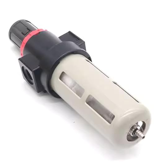 Compressed Air Pressure Filter Regulator Airtac BFR2000-C 1/4'' NPT 0-140 PSI Combo Piggybac Adjustable,Bracket,Gauge Semi-Auto Drain