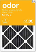 14x20x1 Air Filter AIRx ODOR MERV 7 Carbon Pleated Air Filter - Made in the USA - Box of 6