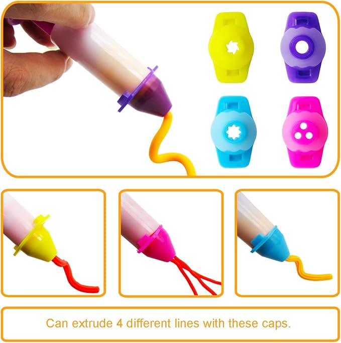 FRIMOONY Plastic Dough Tools, Various Animal Molds, Rolling Pins, for Creative Dough Cutting, 45 PCS