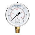 SENCTRL 0-30 PSI Glycerin Liquid Filled Low Pressure Gauge, 2.5" Dial Size, 1/4 NPT, Stainless Steel Case, Lower Mount, for Water Oil Air Pressure Test