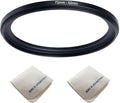 72mm Lens to 62mm Camera Lens Adapter 72mm to 62mm Step Down Ring Adapter Ring for All Brands of UV ND CPL, with Premium Lens Wiping Cloth 2 Pack (72mm-62mm)