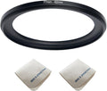 77mm Lens to 62mm Camera Lens Adapter 77mm to 62mm Step Down Ring Adapter Ring for All Brands of UV ND CPL, with Premium Lens Wiping Cloth 2 Pack (77mm-62mm)