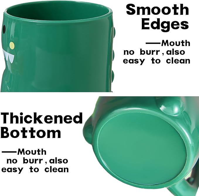 Kids Toothbrush Set - with Soft Bristles Toothbrush and Rinse Cup for Kids Toddler - Fun Brushing for Children - Toddler Toothbrush Soft Toothbrush Kit (Dinosaur)