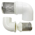Cotonlake1 inch Stainless Steel Filter Cover Connected to 90 degree elbow 1" /DN25 PVC Water Pipe, Suction Strainers Used to Remove Debris and Reduce Solid Entry (1pcs)