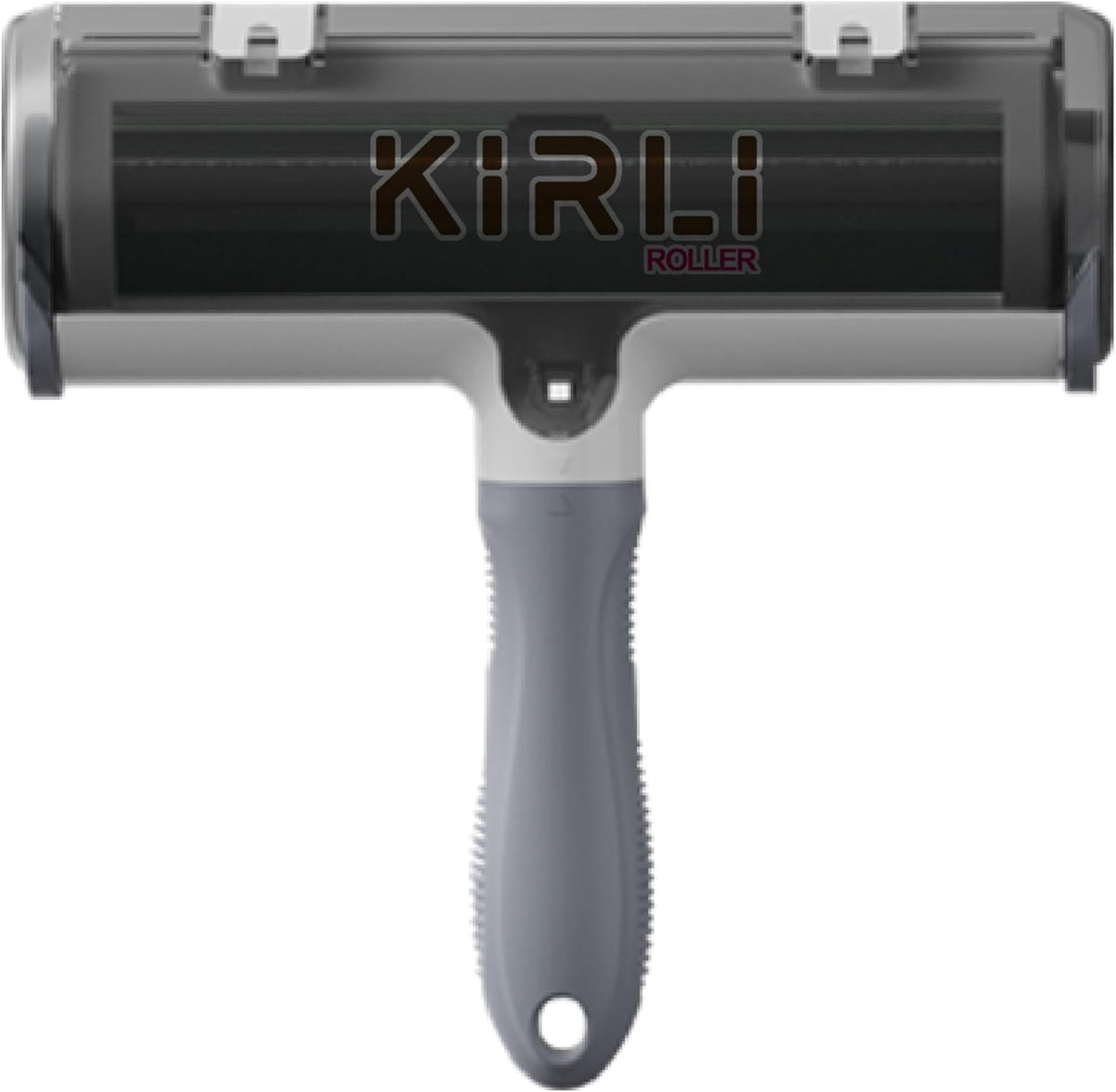 KIRLI Roller Pet Hair Remover and Reusable Lint Roller – Furniture, Couch, Carpet, Clothing and Bedding Cat and Dog Hair Remover – Portable Multi-Surface Fur Removal Tool (Gray)
