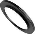 55-72mm Metal Step-Up/Down Ring Adapter Compatible with Mirrorless Cameras DSLR Lens, UV CPL ND Filter Thread Converter, Black
