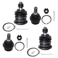 Detroit Axle - Front 4pc Ball Joints for 08-22 Toyota Sequoia, 07-21 Tundra, 4 Lower & Upper Ball Joints 2007 2008 2009 2010 201
