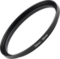 55mm to 58mm Step-up Adapter Rings Filter Adapter Black Metal Step Down Filter Ring Adapter Compatible with All Brand UV CPL ND Camera Lens Filter Stepping Rings (55mm-58mm)
