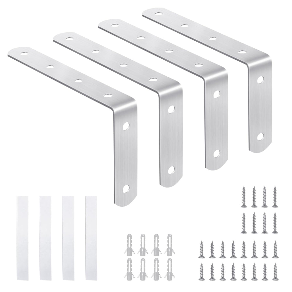 furniture anchors anti-tip baby proofing: Safety Straps Kit for Dresser Secure 400 lbs Bookcase to Wall Cabinet Wall Anchor 4 Pack