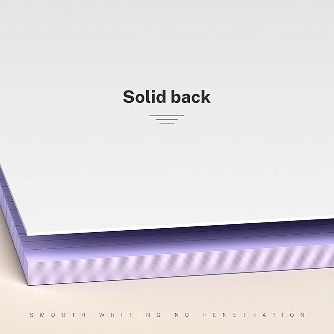 300 Sheets Purple Legal Pads 8.5 x 11 College Ruled Paper 6-Pack Note Pad Narrow Ruled 50 Sheets per Notepad Perforated Writing Pad Durable Sturdy Back 8x11 Pads of Paper