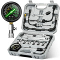 AUTOWN Professional Compression Tester Kit with Fluorescent Gauge - 300 PSI Triple-Scale, 2 Spark Plug Testers, 13-Piece Set for