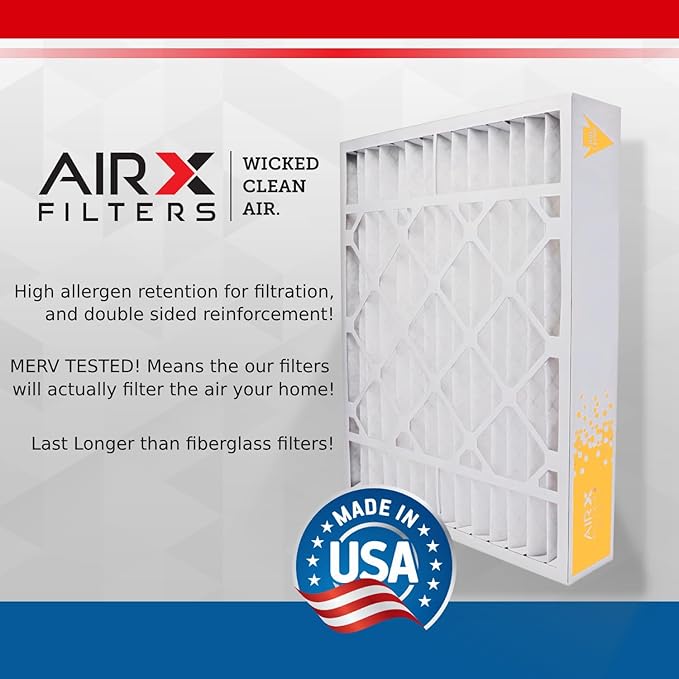 AIRX FILTERS WICKED CLEAN AIR. 20x25x5 Air Filter MERV 11 Compatible with Lennox X1152 Air Filter 2 Pack