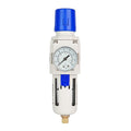 BLCH 1" NPT Air Compressor Filter - Air Pressure Regulator Filter Combo,Compressed Air Dryer AW5000-10 Semi-Auto Drain Poly Bowl Gauge 0-160 PSI 5μm