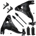 Detroit Axle - 8PC Front Lower Control Arms and Inner Outer Tie Rods w/Boots for 2002 2003 Ford Explorer - [02-03 Mercury Mounta
