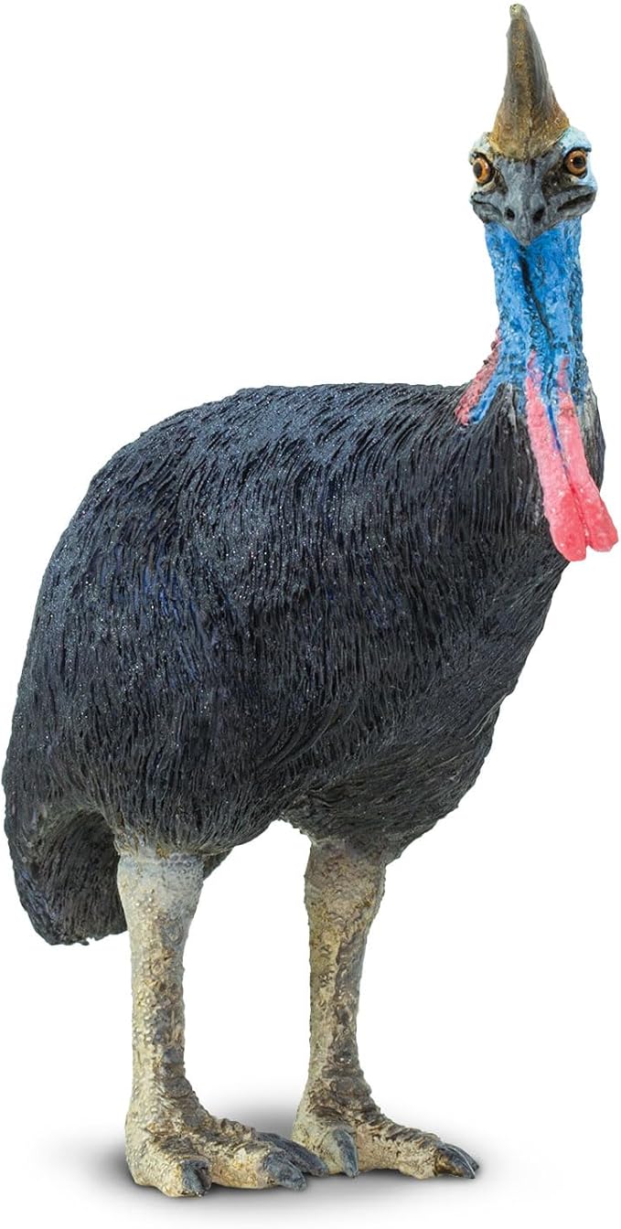 Safari Ltd. Cassowary Figurine - Detailed 3.5" Plastic Model Figure - Educational Toy for Boys, Girls, and Kids Ages 3+