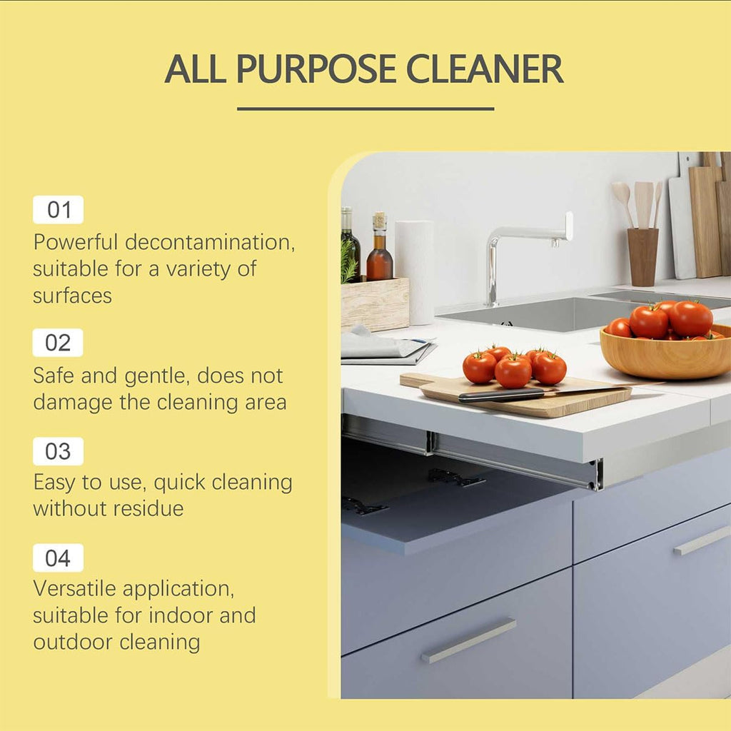 Heavy Duty Kitchen All-Purpose oil stains Cleaner Degreaser spray,Kitchen All-Purpose Cleaner Removes Stains on Microwave,Oven,Stove Top