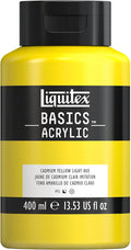Liquitex BASICS Acrylic Paint, 400ml (13.5-oz) Bottle, Cadmium Yellow Light Hue