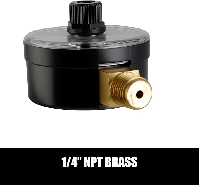 ECX2712B1 Pressure Gauge Replacement for Pentair Pool/Spa Valve and Filter, 1/4" NPT Back mounting 2" Dial Pool Pump Pressure Gauge 0-60psi/4bar. (190059)