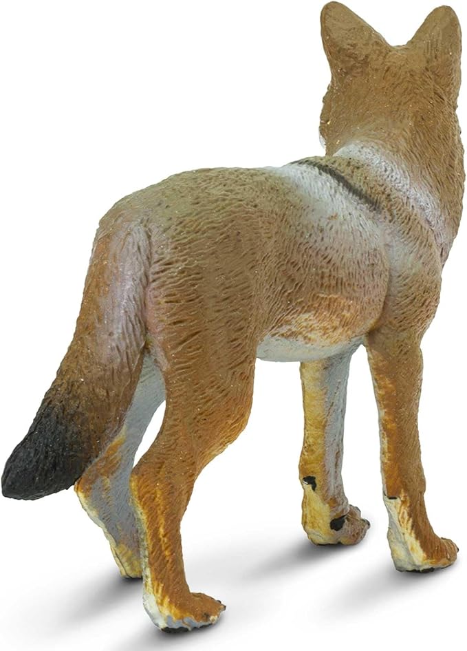 Safari Ltd. Coyote Figurine - Lifelike 3.75" Model Figure - Educational Toy for Boys, Girls, and Kids Ages 1+