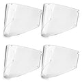 4 Pcs Face Shield Replacement Window Compatible with Jackson Safety Premium Face Shield Mask, Protective Lens for Grinding and Welding, Durable and Scratch-Resistant, Clear Tint, Uncoated