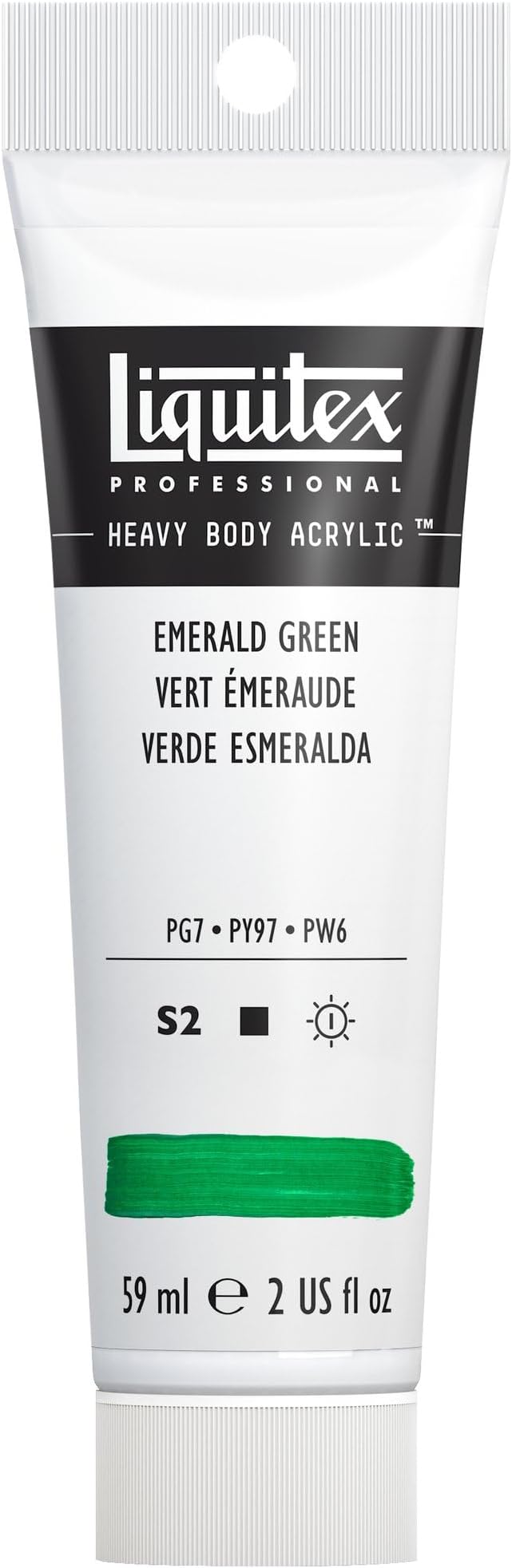 Liquitex Professional Heavy Body Acrylic Paint, 2-oz (59ml) Tube, Emerald Green