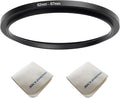 62mm Lens to 67mm Camera Lens Adapter 62mm to 67mm Step Up Ring Adapter Ring for All Brands of UV ND CPL, with Premium Lens Wiping Cloth 2 Pack (62mm-67m)
