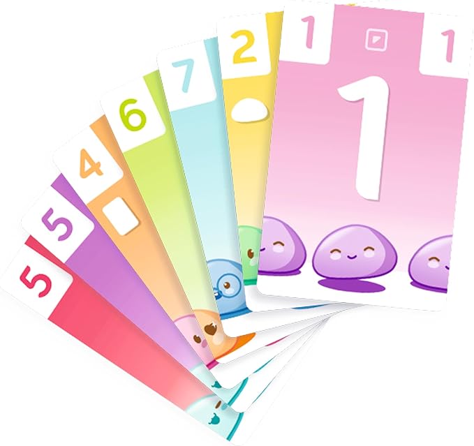Asmodee Happy Mochi Card Game (Eco-Blister) - Fast-Paced Strategy Game for Kids & Families with Colorful Effects & Cute Mochi Characters, Ages 8+, 2-6 Players, 20 Minute Playtime