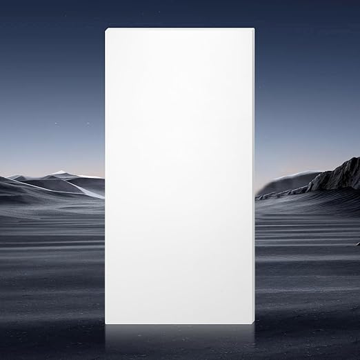 VEVOR HDPE Plastic Sheet Board, 1 Pack High Density Polyethylene Sheet Plastic Panel, 24 x 48 Inch 1/2 Inch Thick Customizable Plastic Panels, for DIY Crafts, Heavy Duty Industrial Equipment, White