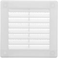 Vent Systems 3" x 3" (Opening Dimensions) Black Plastic Soffit Vent Cover - Durable Flat Square Air Vent Grille with Mesh Screen - Weather Resistant Ventilation Grill Wall & Ceiling Indoor & Outdoor