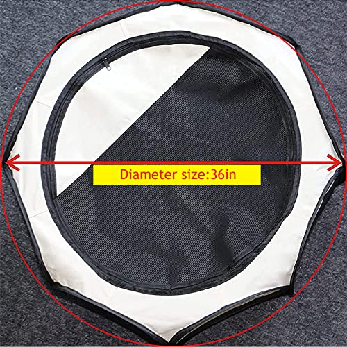 Portable Pet Puppy Dog Cat Playpen, 8-Panel Indoor/Outdoor Puppy Pen with Shade Cover & Travel Bag - Waterproof Dog Cat Tent - color: Brown, style: Medium(36"x36"x23" with free bonus)