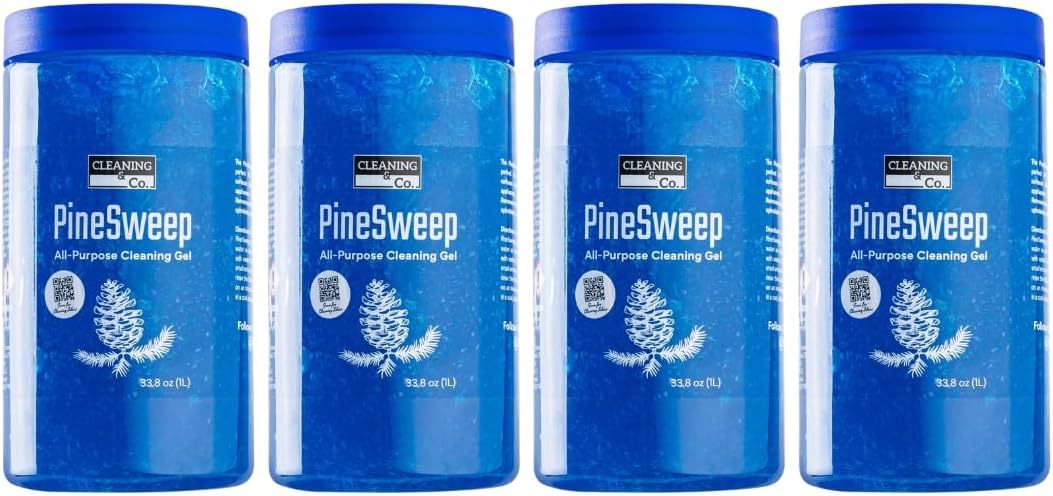 All-Purpose Cleaning Gel with Pine Oil – Multipurpose Household Cleaner for Bathroom, Kitchen, Floors, Laundry & More, 33.8 Fl Oz (Pack of 4)