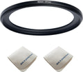 82mm Lens to 67mm Camera Lens Adapter 82mm to 67mm Step Down Ring Adapter Ring for All Brands of UV ND CPL, with Premium Lens Wiping Cloth 2 Pack (82mm-67mm)