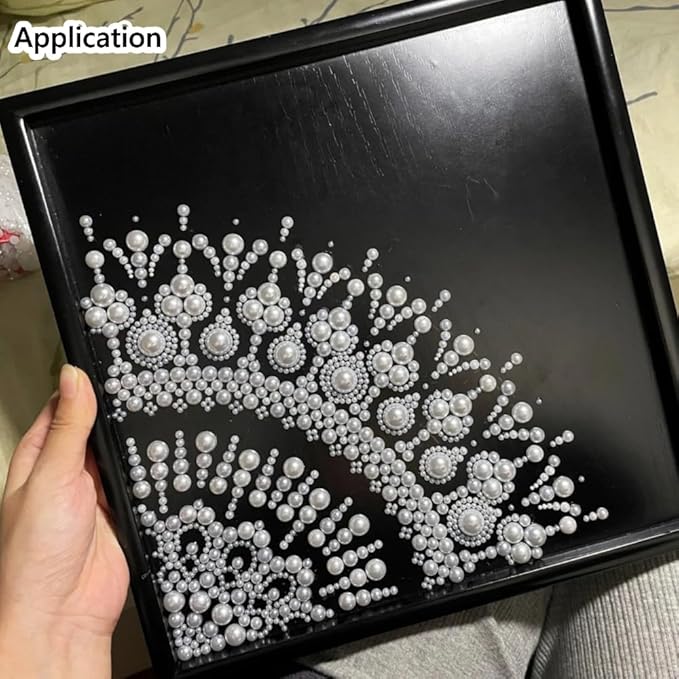 700pcs 10mm Half Pearls for Crafts Flatback Round Half Pearl Beads for Jewelry Making Nail Art Scrapbook Craft Wedding Dress Decoration(Ivory White)