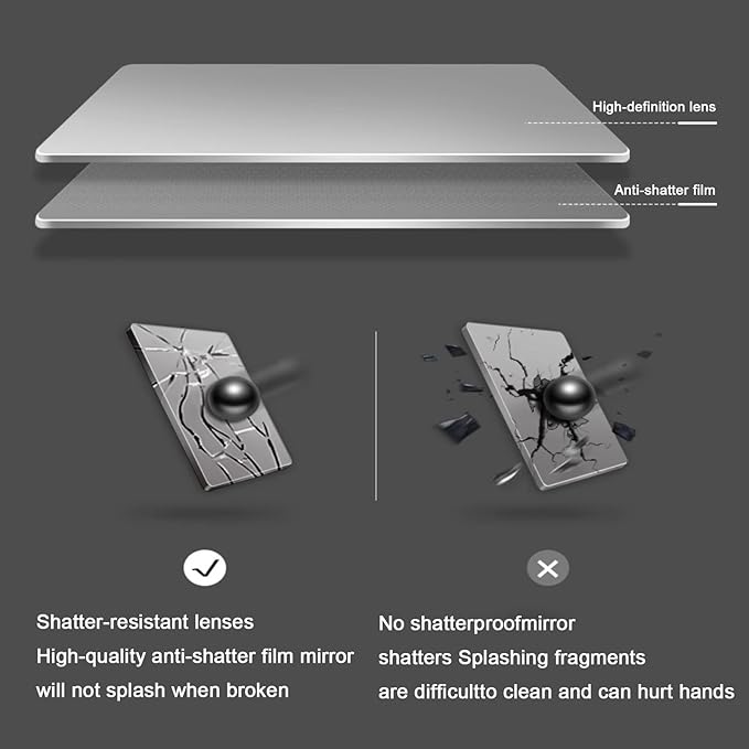 Bathroom Led Mirror ，Bathroom Mirror with LED Lights，Backlit Bathroom Mirror ，LED Mirror for Bathroom，Backlit Lighted Makeup Mirror，with Touch Sensor/Dimming/Demister pad(A,H100*W50cm/H39.4*W19.7IN)