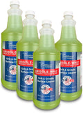 Griddle-Whiz Grill & Griddle Cleaner (4-Pack) | Removes Grease, Food Residue, Burnt On Organics | High Heat Flat Top Grill Cleaner, Food Contact Surface | Non-Caustic Formula by FryOilSaver (32oz)