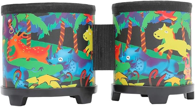 Bongo Drum 5"-6" Rhythm Club Drum for Kids Percussion Instrument Music Drums with Colorful Mallets for Baby Children Special Christmas Birthday Gift.(5"-6")