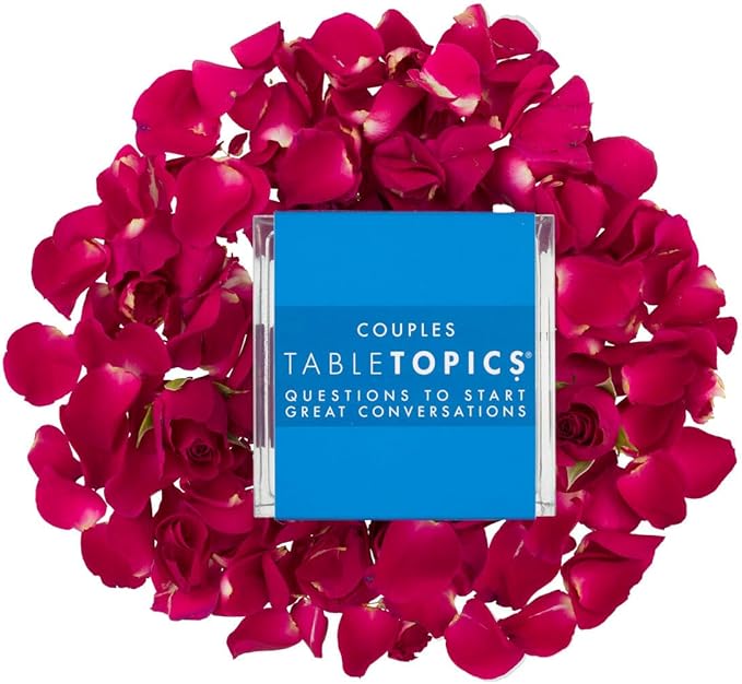 TableTopics Couples Conversation Cards for Romantic Partners with 135 Questions for Date Nights & Intimate Talks, Unique Gift for Anniversaries
