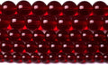 136pcs 6mm Smooth Garnet Red Glass Crystal Round Loose BeadsFor Jewelry Making DIY Bracelet Necklace Accessories 32" 2 Strand