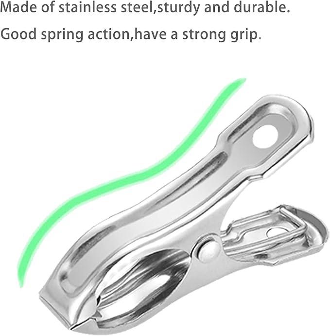 80 Pcs 2inches Gardening Clips for Netting, Metal Clamps Made of Stainless Steel, Have a Strong Grip of Greenhouse Clips Keep the Plant Cover on Garden Hoops