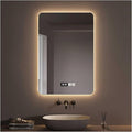 Bathroom Mirror with LED Lights，Bathroom Led Mirror ，LED Mirror for Bathroom，Backlit Bathroom Mirror ，with Touch Sensor/Demister pad，Shatterproof，Adjustable Lights(B,W75*H100cm/W29.5*W39.4IN)