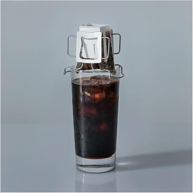 1x Coffee Filter Holder Portable Reusable Outdoor Tea Filters Dripper Baskets Disposable Ear Drip Paper Bag Shelf Japanese Style(C)