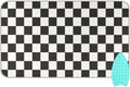 Checkered Black Ironing Mat Thickened Ironing Blanket Travel Portable Double-Side Using Ironing Pad Travel Isolate Heat Pad Cover for Washer Dryer Table Top Countertop 27.6x47.2in