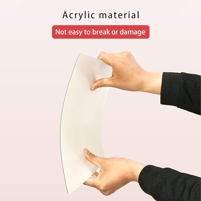 Acrylic Self Adhesive Mirror Sheet for Wall, Plastic Non Glass Sticky Kid Safety Mirror Tiles for Wall Rectangle 12x16 inch 1Pcs