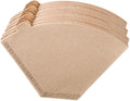 200pcs Unbleached Coffee Filter Papers for Drip Coffee Makers and Espresso Machines Cone Filters for Flavor Extraction Brewing Accessories