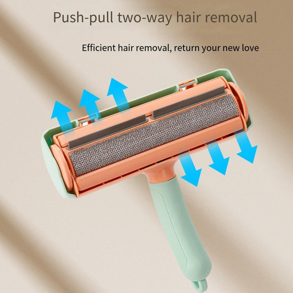 Pet Hair Remover for Furniture, Carpet and More, Reusable Lint Roller with Self-Cleaning Base Fabric Shaver for Cat, Dog, Rabbit Portable Lint Rollers (Green)