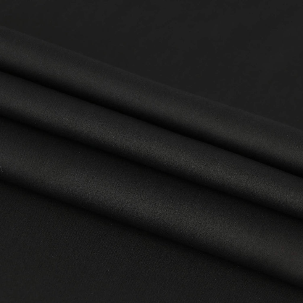 DWCN French Door Curtains – Rod Pocket Thermal Blackout Curtain for Doors with Glass Window, Kitchen and Patio Doors for Privacy, 23 X 72 Inches Long, 1 Curtain Panel with Tieback, Black