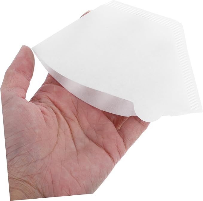 Paper Coffee Filter Cones 100pcs Espresso Filters Unbleached for Smooth Coffee Extraction